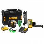 DCE089D1G DeWALT kryžminių linijų lazeris + DE0892G lazerio detektorius