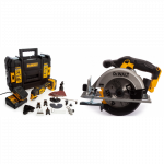 DCS356P2 DeWALT 18V daugiafunkcinis įrankis + DCS391N DeWALT 18V diskinis pjūklas
