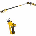 DCMPS567N DeWALT 18V auk&scaron;tapjovė, 3 metrai + DCMPP568N 18V akumuliatorinis sekatorius