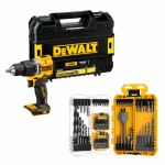 DCD100YNT DeWALT 18V XR suktuvas &ndash; smūginis gręžtuvas + DT70784 DeWALT grąžtų rinkinys