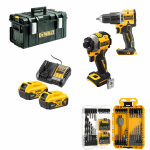 DCK100YP2 DeWALT 18V XR suktuvas &ndash; smūginis gręžtuvas (2x5.0 Ah)