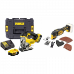DCS331P2 DeWALT 18V siaurapjūklis + DCS355N 18V daugiafunkcinis įrankis