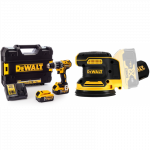 DCD796P2 DeWALT 18V suktuvas &ndash; smūginis gręžtuvas + DCW210N 18V 125 mm ekscentrinis &scaron;lifuoklis