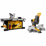 DeWALT DWS780XPS + DWE7492 i&scaron;ilginio ir skersinio pjovimo staklės