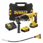 DCH133P2 DeWALT 18V trijų funkcijų perforatorius + DCE531N 18V betono vibratorius