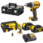 DCD800M2 DeWALT 18V suktuvas-gręžtuvas + DCF620NK DeWALT 18V akumuliatorinis juostinis suktuvas (2x4.0 Ah)