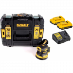 DCW210D2 DeWALT 18V 125 mm ekscentrinis &scaron;lifuoklis (2x2.0 Ah)