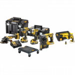 DCK422P3T DeWALT 18V combo rinkinys (3x5.0 Ah) + DCF620NK 18V juostinis suktuvas + DOVANA!