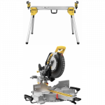 DCS782N DeWALT 18V skersinio pjovimo staklės 305 mms + DE7033 kompakti&scaron;kas skersinio pjovimo staklių stalas