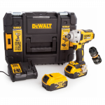 DCF894P2 DeWALT 18V smūginis veržliasukis (2x5.0 Ah) + DOVANA!
