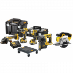 DCK422P3T DeWALT 18V combo rinkinys (3x5.0 Ah) + DCS373N 18V diskinis pjūklas metalui + DOVANA!