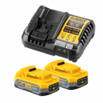 DCB1104S2 DeWALT 18V Powerstack akumuliatoriai + kroviklis (2x3.5 Ah)