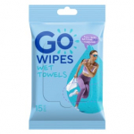 GOWIPES, Drėgni rank&scaron;luosčiai "For Gym", 15 vnt.