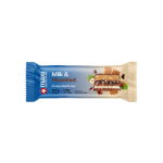 Maxi Nutrition baltyminis vaflinis batonėlis su pieniniu &scaron;okoladu ir lazdynų rie&scaron;utais, 40 g