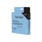 LECLER drėkinančios lak&scaron;tinės veido kaukės INTENSE HYDRATION (4+1 vnt), 5 vnt.