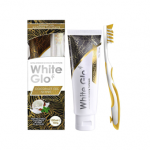 WHITE GLO balinamoji dantų pasta su kokosų aliejumi COCONUT OIL SHINE, 150 g+Dantų &scaron;epetėlis &bdquo;Pro-Soft&ldquo;