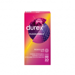 DUREX prezervatyvai PLEASUREMAX, 10 vnt.