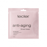 LECLER stangrinanti lak&scaron;tinė veido kaukė ANTI-AGING, 1 vnt.