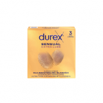 DUREX prezervatyvai SENSUAL Extra Lube, 3 vnt.