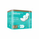Baboo vienkartiniai higieniniai įklotai moterims, 10 vnt.
