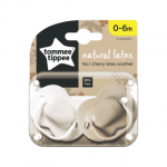 TOMMEE TIPPEE lateksiniai čiulptukai, apvali forma, 0&ndash;6 mėn., 2 vnt.