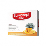 SALVIASEPT ACUT, 12 čiulpiamų tablečių