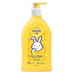 SANOSAN kūno ir plaukų prausiklis BANANA, bananų kvapo, 400 ml