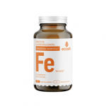 ECOSH bioaktyvi Geležis Ferrochel&reg;, bisglicinatas 27mg, su vitaminu C, 90 kapsulių