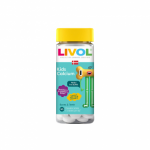LIVOL Kids Calcium aviečių ir bra&scaron;kių skonio, 90 kramtomųjų tablečių
