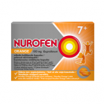 NUROFEN ORANGE, kramtomosios mink&scaron;tosios kapsulės, 100 mg, mink&scaron;tosios kapsulės, N12