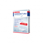 LEUKOPLAST LEUKOMED&reg; T PLUS SKIN SENSITIVE Skaidrus, sterilus, lipnus absorbuojantis tvarstis, 5X7,2 cm, 5 vnt.