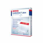 LEUKOPLAST LEUKOMED&reg; T PLUS SKIN SENSITIVE Skaidrus, sterilus, lipnus absorbuojantis tvarstis, 8X10 cm, 5 vnt.