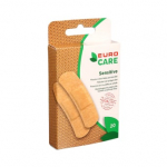 EUROCARE pleistrų rinkinys SENSITIVE, 19 x 72 mm, 20 vnt.