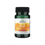 SWANSON Vitaminas K2 100 MCG, 30 mink&scaron;tų kapsulių