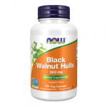 Black Walnut Hulls 500mg, 100 kapsulių