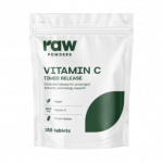 RAW POWDERS VITAMINAS C 1000 mg PROLONG, 180 tablečių
