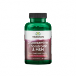SWANSON GLIUKOZAMINAS, CHONDROITINAS IR MSM, 120 tablečių