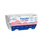 FRESUBIN 2 KCAL Cr&egrave;me, kremas, žemuogių skonio, nuo 3 m., 4 pakeliai