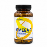 FITNWELL Omega-3 1000mg, 60 mink&scaron;tų kapsulių