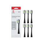 OCLEAN pakaitinės galvutės PROFESSIONAL CLEAN P1C5 B06, juoda spalva, 6 vnt.