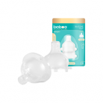 BABOO&reg; antikolinis silikoninis žindukas, vidutinės tėkmės, 2 vnt, 3+ mėn, 2 vnt.