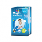 MAGICS sauskelnės kelnaitės vaikams PYJAMA PANTS, L, 27&ndash;57 kg, 12 vnt.