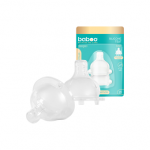 BABOO&reg; antikolinis silikoninis žindukas, greitos tėkmės, 2 vnt, 6+ mėn, 2 vnt.