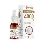 ECOSH vitaminas D3 4000IU su kokosų aliejumi, 10 ml