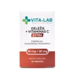 VITA-LAB maisto papildas Geležis 30mg + Vitaminas C 30mg, 30 tablečių