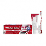 WHITE GLO balinamoji dantų pasta PROFESSIONAL CHOICE, 150 g+Dantų &scaron;epetėlis &bdquo;Pro-Soft&ldquo;