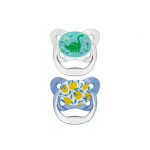 DR.BROWN'S čiulptukai PREVENT BUTTERFLY 6-18 mėn., mėlyni, 2 dėžutė+dangteliai