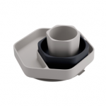 HEORSHE silikoninių indų rinkinys, pilka spalva, 3 vnt.