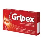Gripex, plėvele dengtos tabletės, N12
