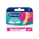 SALVEQUICK &bdquo;Blister prevention&ldquo; pūslių prevencijos pleistrai kojų pir&scaron;tams, 6 vnt.